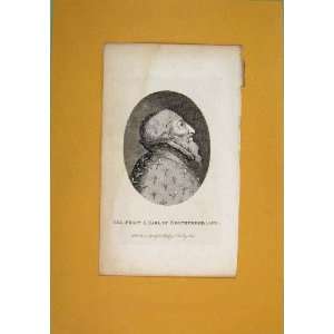   Hen Percy Earl Northumberland Antique Print Portrait