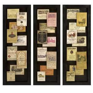   French Vintage Advertisements Black Wall Panels 33