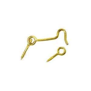  2 Brass Plated Hook And Eye (B25022G PB E) LQ B5000 