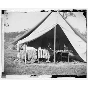   George B. McClellan in the generals tent; another view Home