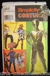 SIMPLICITY 5884 Childs Alien Cowboy Hobo Knight Pattern  