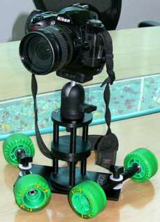 Skater Wheel dolly camera video slider for dslr hdv jvc  