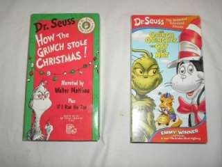 Lot of 10 Dr. Seuss Childrens VHS Movies MUST SEE  