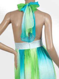 Alisa Pan New Summer Gorgeous Colorful Halter Cocktail Dress 03056 US 