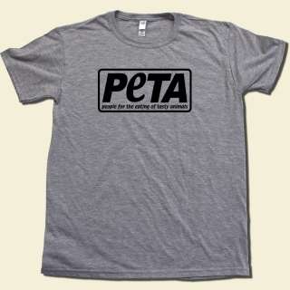 This amazing parody PETA tshirt is professionally and artistically 