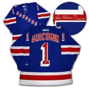  Ed Giacomin New York Rangers Autographed/Hand Signed 
