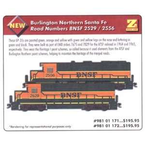  MicroTrains Burlington Northern Santa Fe BNSF #2529 GP 35 