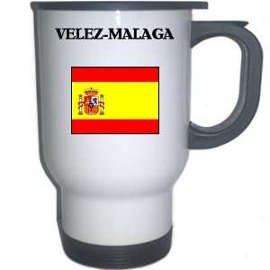  Spain (Espana)   VELEZ MALAGA White Stainless Steel Mug 