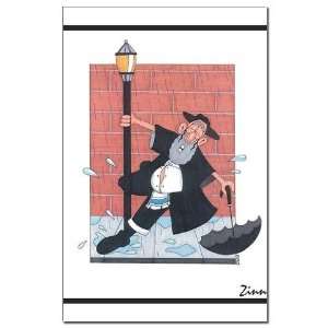  Herchel Singing in the Rain Funny Mini Poster Print by 