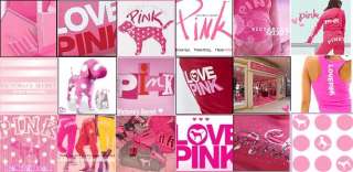 NEW VS Victorias Secret PINK Neon Pink White Dog LOGO Sexy Cut off 
