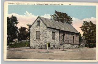 Old Postcard~Washingtons Headquarters~Winchester,VA  