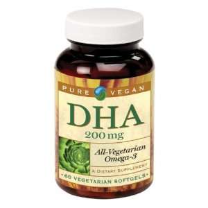  Pure Vegan Lifes DHA 200 mg (Omega 3) 60 Softgels