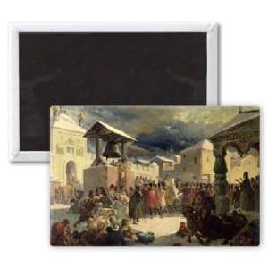 The Veche in the Republic of Novgorod, 1861   3x2 inch Fridge Magnet 