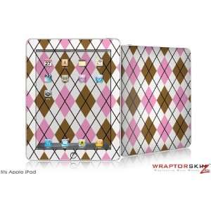  iPad Skin   Argyle Pink and Brown   fits Apple iPad by 