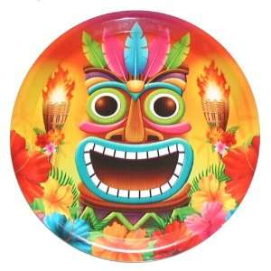  Luau ~ Tropical Tiki Face ~ Party Serving Platter Tray 