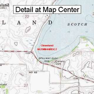  USGS Topographic Quadrangle Map   Cleveland, Minnesota 