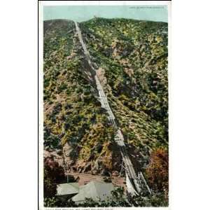 Reprint San Diego CA   The Incline, Mt. Lowe Railway 1900 1909  