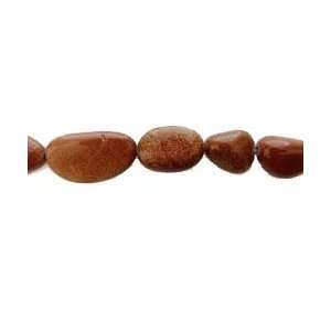  18mm Goldstone Nugget Beads 16 Inch Strand Arts, Crafts 