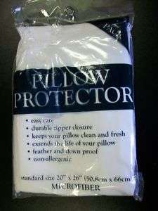   Pillow Protector case cover Feather & Down Proof non allergenic  