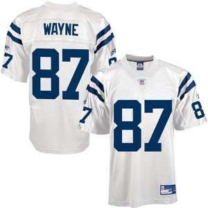 Reggie Wayne #87 Indianapolis Colts Replica NFL Jersey White Size 50 