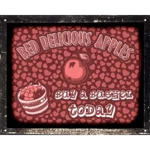 Apple crate fruit store sign / retro wall decor 