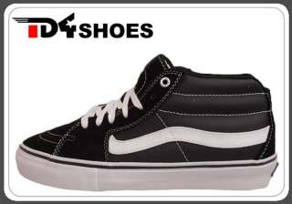 Vans Sk8 Mid Vert Pro Jeff Grosso Black White Mens 2012 Skate Shoes VN 