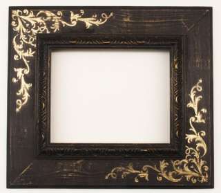 Versailles Black Picture Frame Solid Wood  
