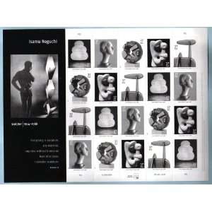  2004 ISAMU NOGUCHI #3861a Pane of 20 x 37 cents US Postage 