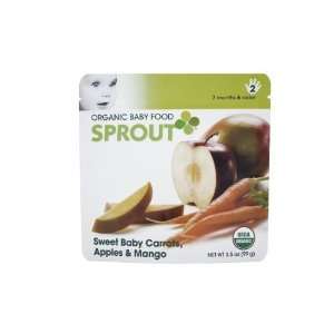 Sprout Organic Baby Food, Sweet Baby Carrots, Apples & Mango, Stage 2 