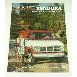  1984 84 GMC VANDURA Van BROCHURE G3500 G1500 G2500 