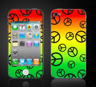 iPhone 4 Peace Signs Skin groovy psychedelic ip4peace  