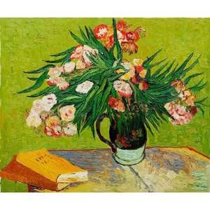  Van Gogh Paintings Majolica Jar with Branches of Oleander 