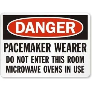  Danger Pacemaker Wearer Do Not Enter This Room Microwave 
