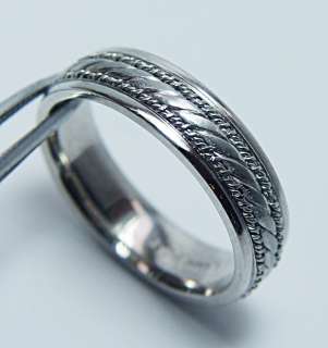 NOVELL Platinum Man Wedding Ring Band 14.6gr Heavy Estate Jewelry Sz 