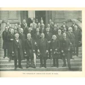 1899 Print Venezuelan Arbitration Board in Paris 