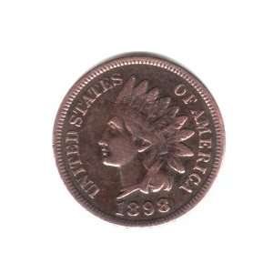  1898 U.S. Indian Head Cent / Penny Coin 