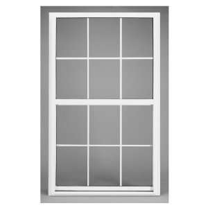  32W x 36H Aluminum Dual Pane New Construction Single Hung Window 