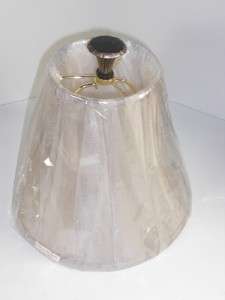 Vintage Verandah Light Gold Beige Cloth Lamp Shades & Harps  