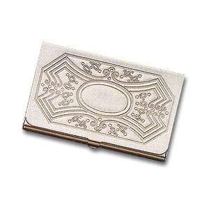 Grieco Matte Brushed Nickel Finish Business Card Case 
