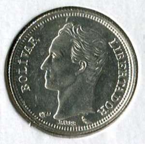 1960 Venezuela Silver Coin Real 50 Centavos  