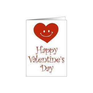  valentine day with smile and heart Card Health & Personal 