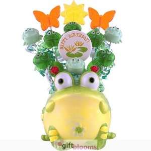  Big Frog Birthday Lollipop Bouquet