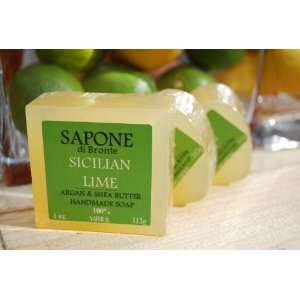  Sapone di Bronte Sicilian Lime Shea Butter Soap Beauty