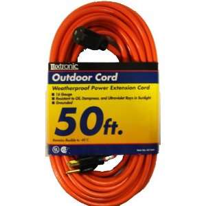 16 Gauge Orange Outdoor Extennsion Cord 50 Ft.