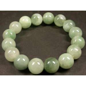  Fabulous Natural Jade Jadeite Sphere Beads Elastic 