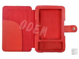 Red New Leather Case Cover for  Kindle 3 3G WiFi with LED 