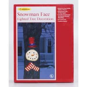   INLITEN 21229 73A SNOWMAN FACE TREE PIECE 20 LIGHT