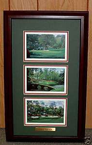 Framed Amen Corner golf print collage Augusta MASTERS  