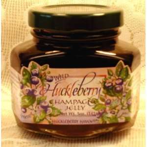 Wild Huckleberry Champagne Jelly, 5oz Grocery & Gourmet Food