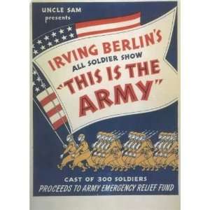  This Is The Army (Broadway) by unknown. Size 16.38 X 11.00 
